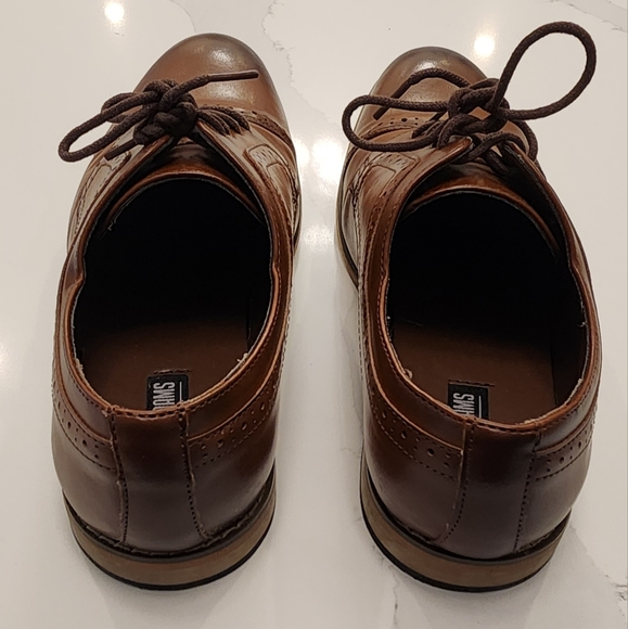 Excellent Condition Stacy Adams Dickinson Cap Toe Oxford Mens Dress Shoe(Cognac) - Picture 3 of 11